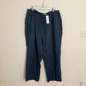 NWT Silhouettes Women’s Linen Pants 3XA Plus Size